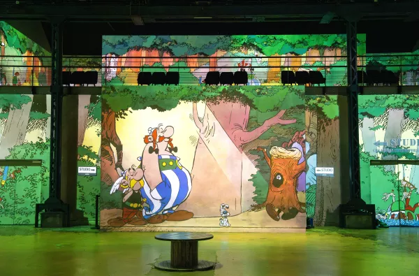 Astérix Obélix dans forêt